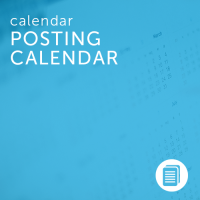 Posting Calendar